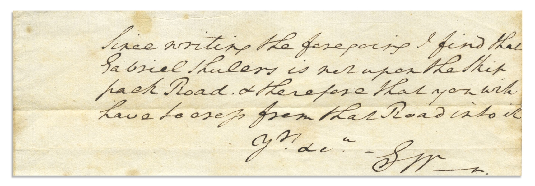 George Washington Autograph Note Signed During the Revolutionary War